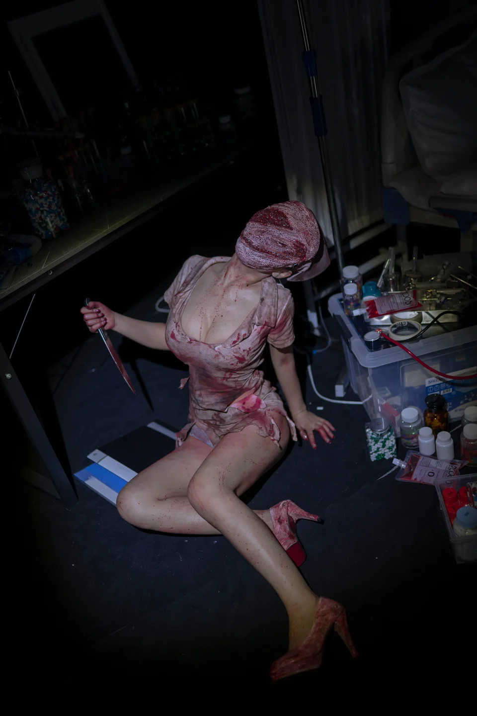 Bangni邦尼 - No.070 寂静岭护士 [90P,4V-1.19GB] tg@simisebaisi 【丝足阁】003.webp